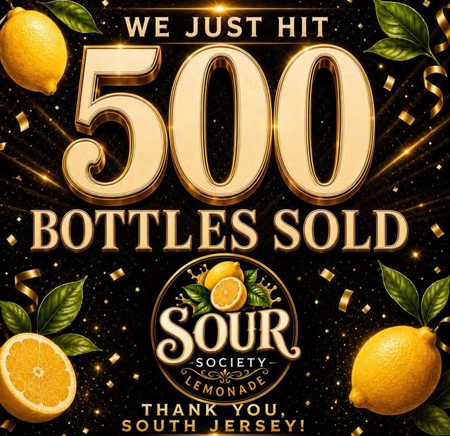 We just hit 500 bottles sold